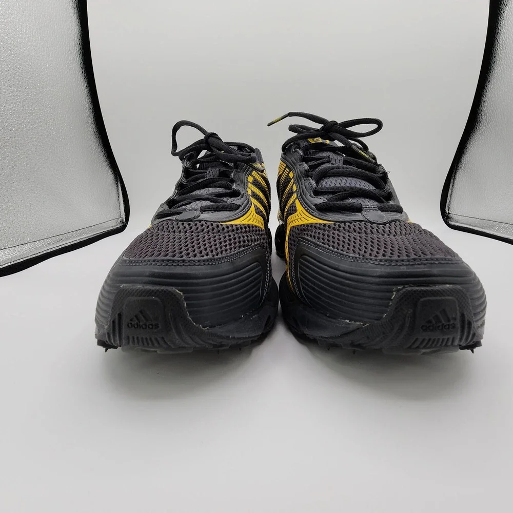 Adidas ZX 8000 PB Running Shoes Mens 12 Dark‎ Gray Yellow Bounce Sole Sneakers